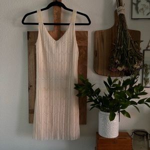ANTHROPOLOGIE Crème Knit Dress NWT
